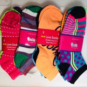 New Fancy Ankle Socks - 12 prs.